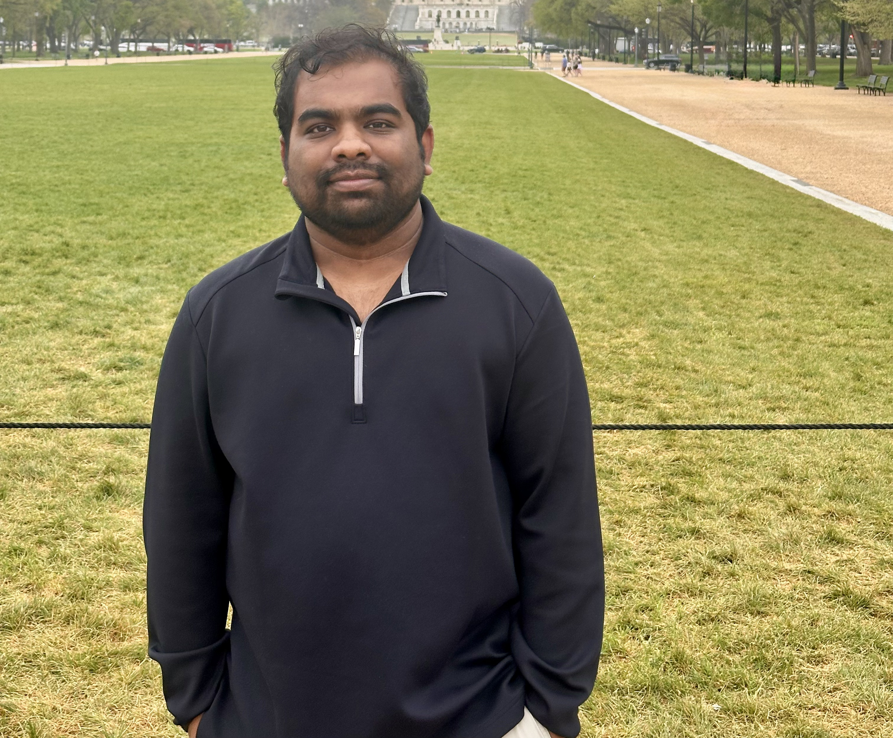 Mainul at the snowy beach